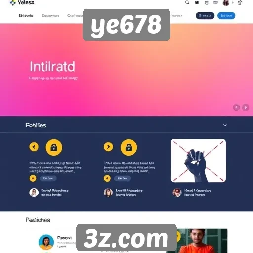 Análise da interface do site ye678 para usuários